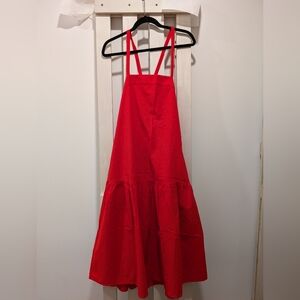 Everlane Red Strappy Midi Dress